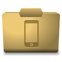 Yellow Movil Icon 128x128 png